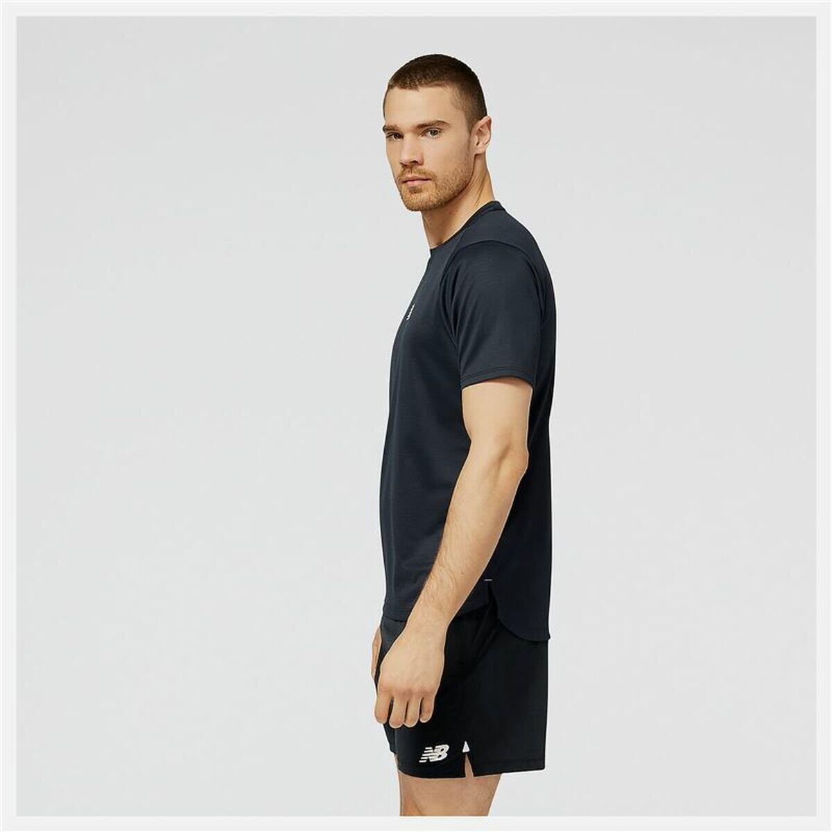 Maglia Sportiva a Maniche Corte New Balance Impact Run AT N-Vent Nero 3/4