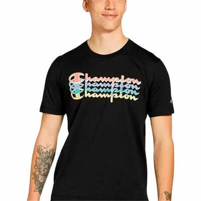 T-shirt met korte mouwen champion crewneck zwart