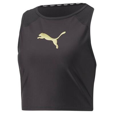 Dames mouwloos t-shirt puma fit eversculpt fitted tank zwart