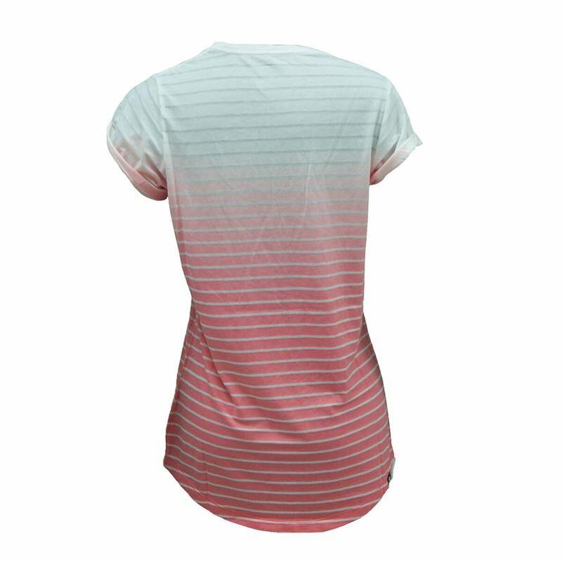 Camiseta de Manga Corta Mujer Nike SS Dip Dye Burnout Rojo