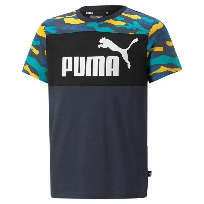 Camiseta de Manga Corta Infantil Puma Essentials+ Negro