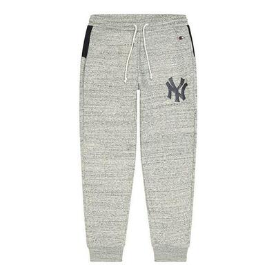Lange sportbroek champion rib cuff mlb nny lichtgrijs