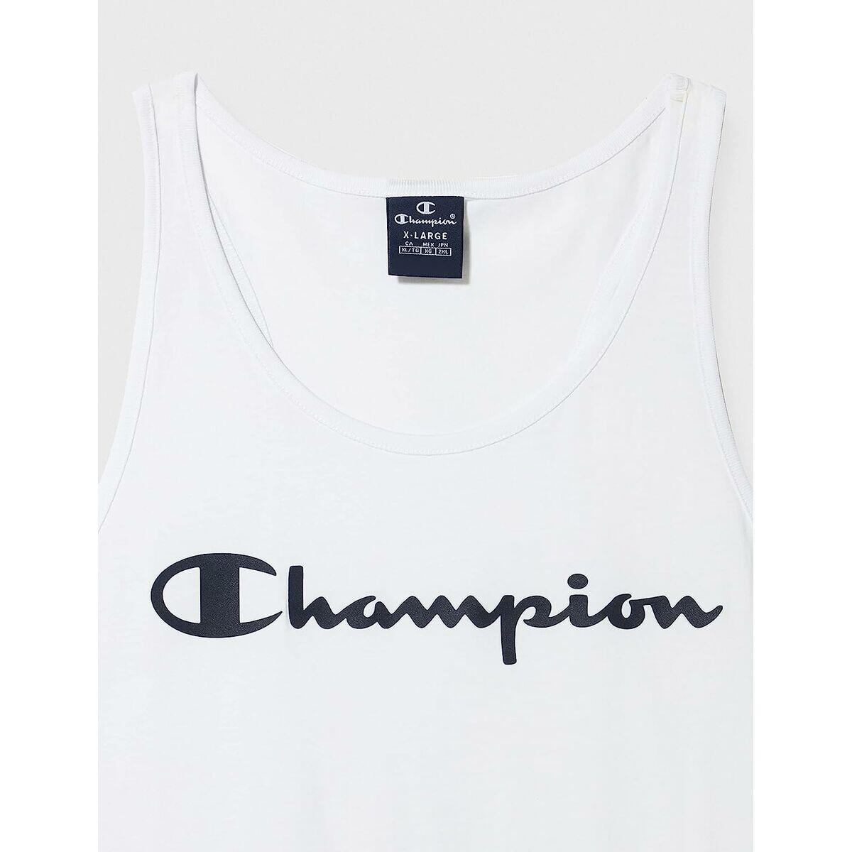 Camiseta para Hombre sin Mangas Champion Tank Top Blanco 4/5