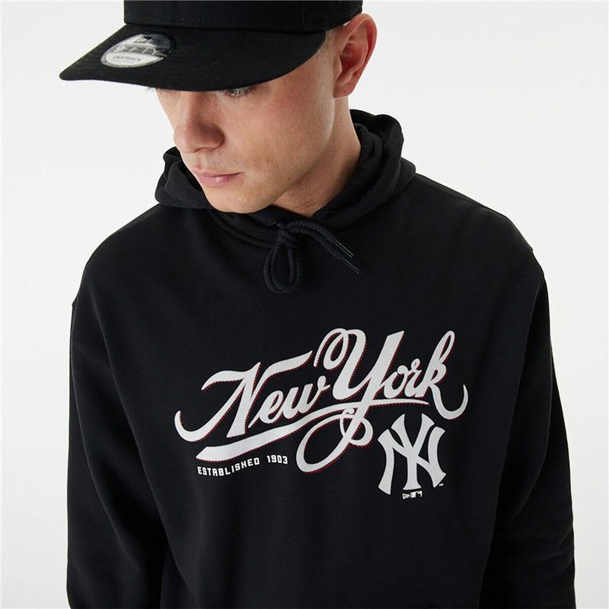 Polar com Capuz Unissexo New Era MLB Retro Graphic New York Yankees Preto 4/5