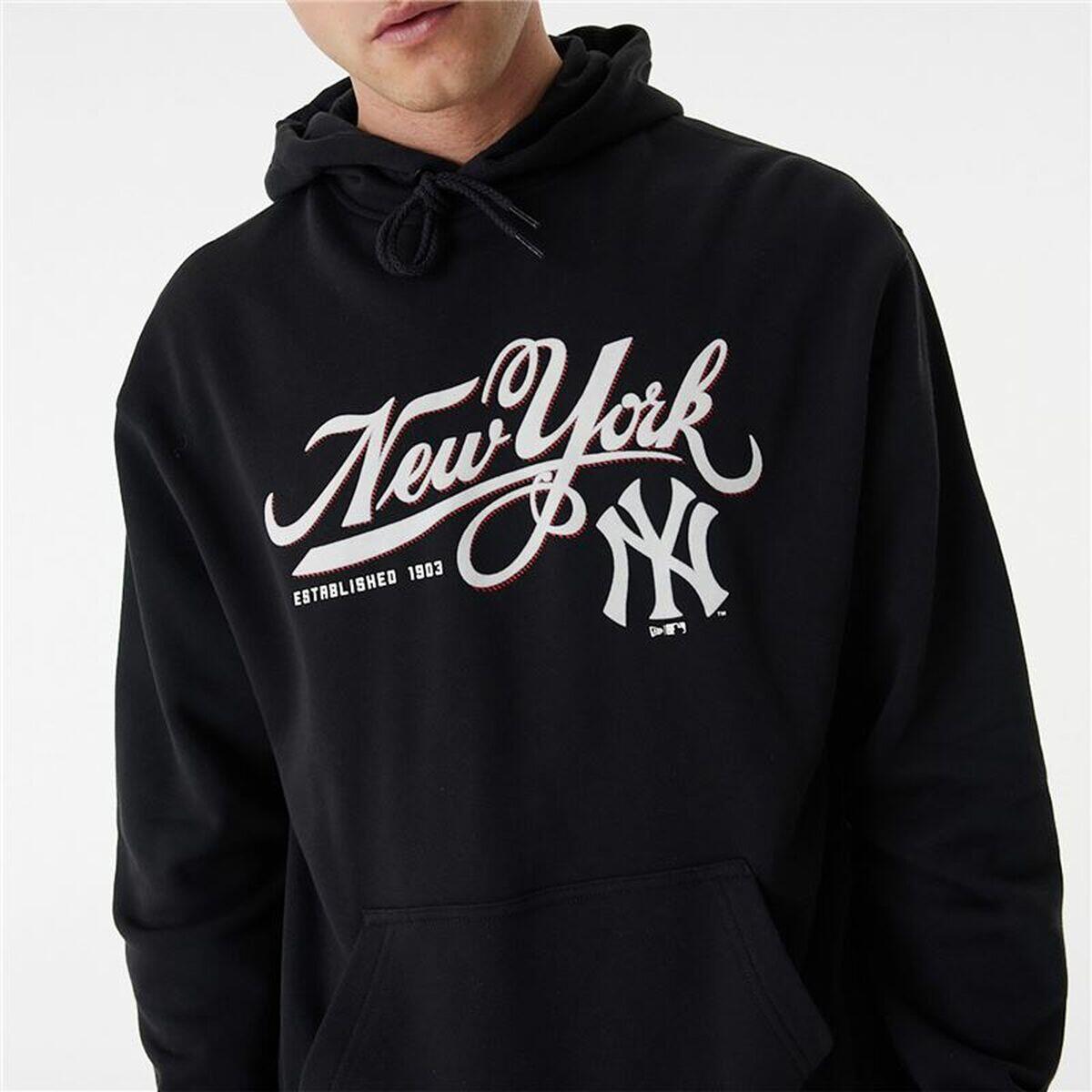 Polar com Capuz Unissexo New Era MLB Retro Graphic New York Yankees Preto 3/5