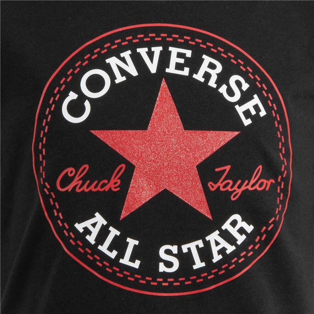T shirt à manches courtes Enfant Converse Timeless Patch Noir 5/5