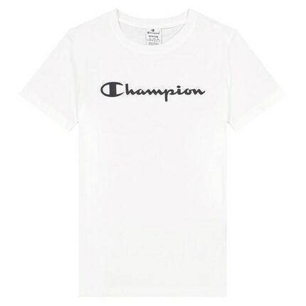 Camiseta de Manga Corta Mujer Champion Big Script Logo Blanco