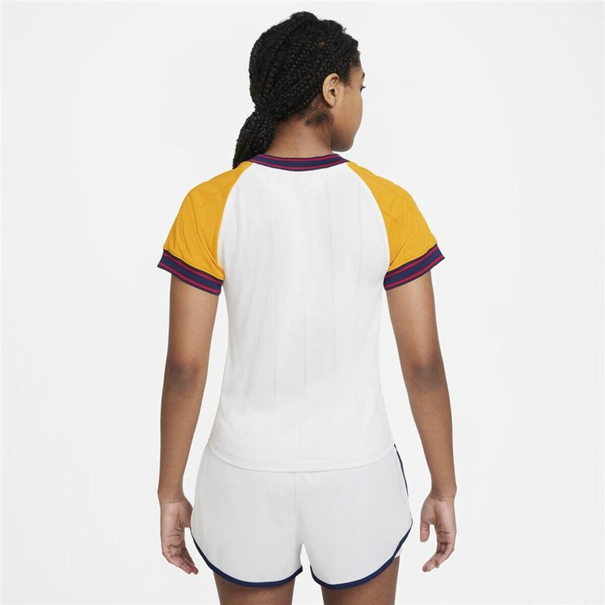 Damen Kurzarm-T-Shirt Nike Court Dri-Fit Slam Weiß 2/4