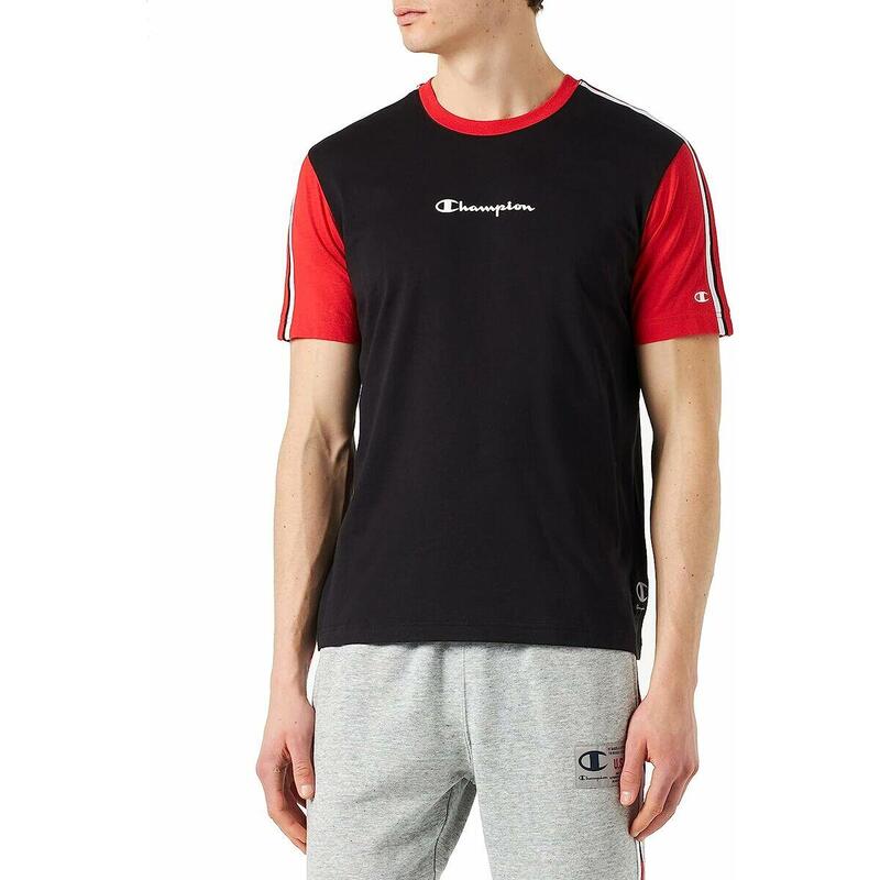 Camiseta de Manga Corta Hombre Champion Crewneck Negro