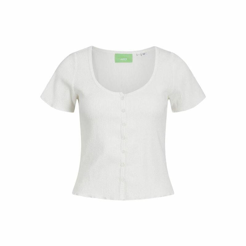 Maglia a Maniche Corte Donna Jack & Jones Jxlucinda Str Ss  Bianco