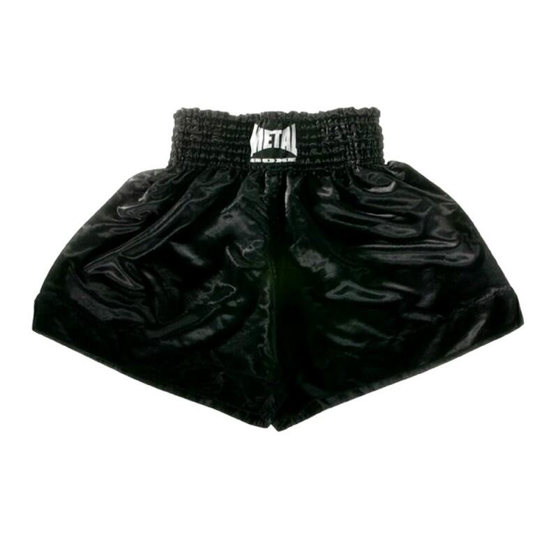 Short Muay Thai METAL BOXE noir