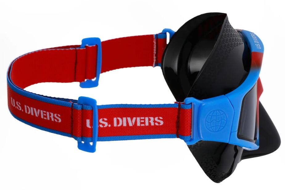 Set máscara y snorkel US Divers Avila LX - Azul/Rojo 7/7