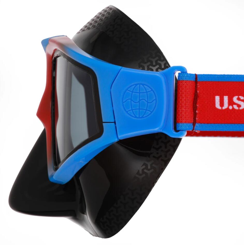 Set máscara y snorkel US Divers Avila LX - Azul/Rojo 6/7