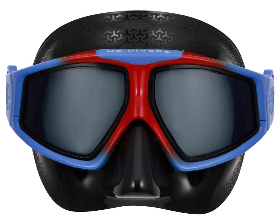 Set máscara y snorkel US Divers Avila LX - Azul/Rojo 2/7