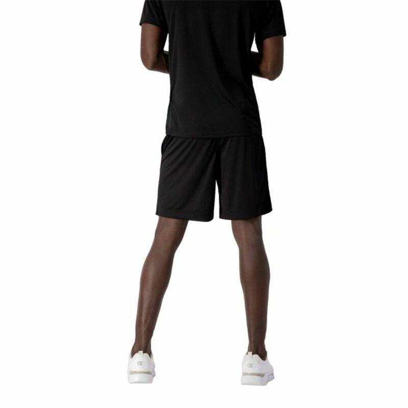 Pantalones Cortos Deportivos para Hombre Champion Script Logo Negro