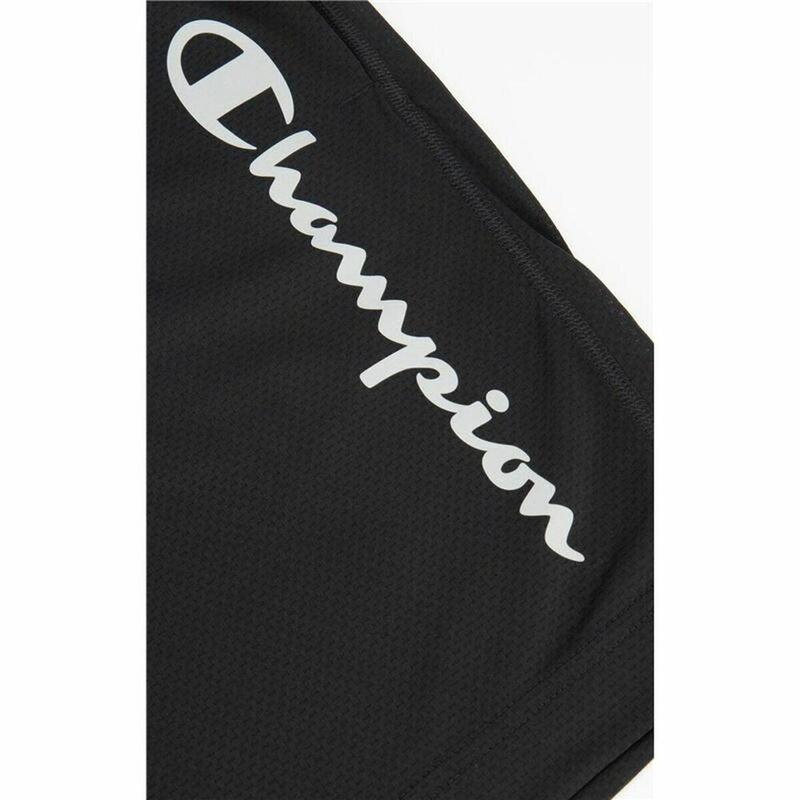 Pantalones Cortos Deportivos para Hombre Champion Script Logo Negro