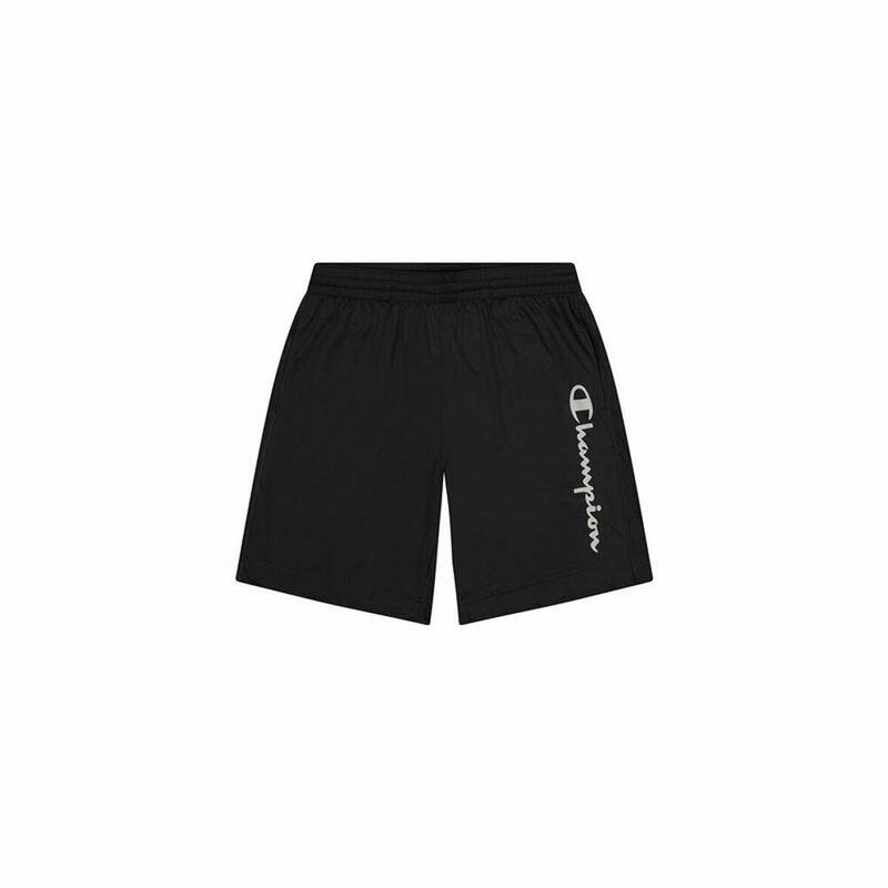 Pantalones Cortos Deportivos para Hombre Champion Script Logo Negro