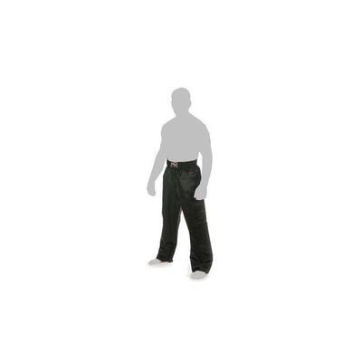 Full contact broek helemaal zwart satijn volwassen metal boxe