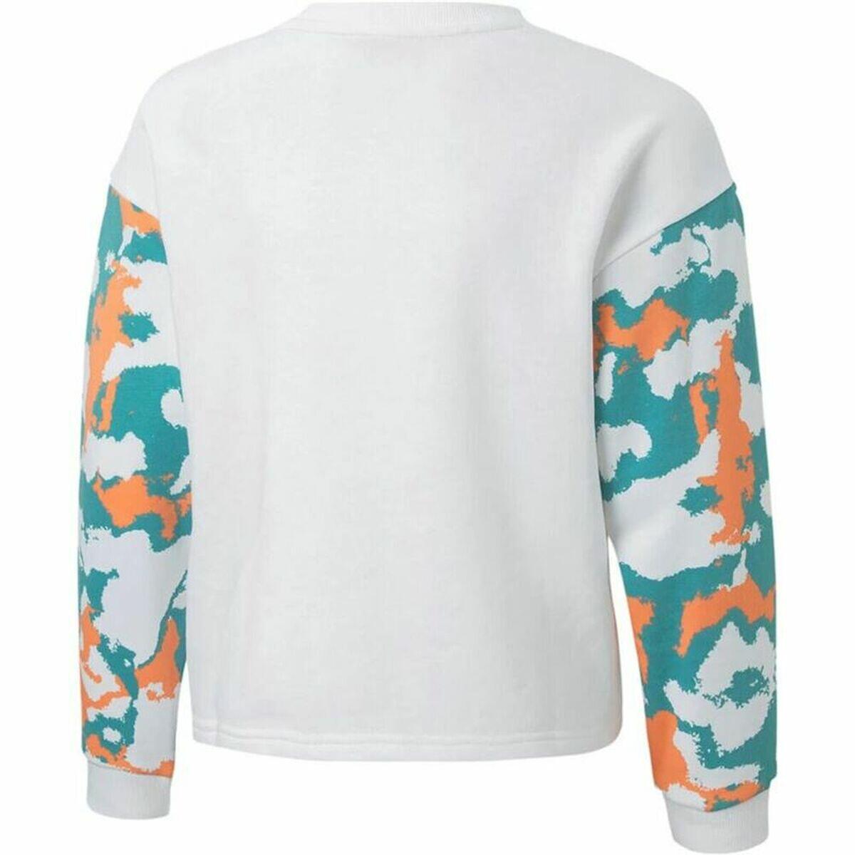Sweat-shirt sans capuche fille Puma Alpha Crew G Blanc 1/5