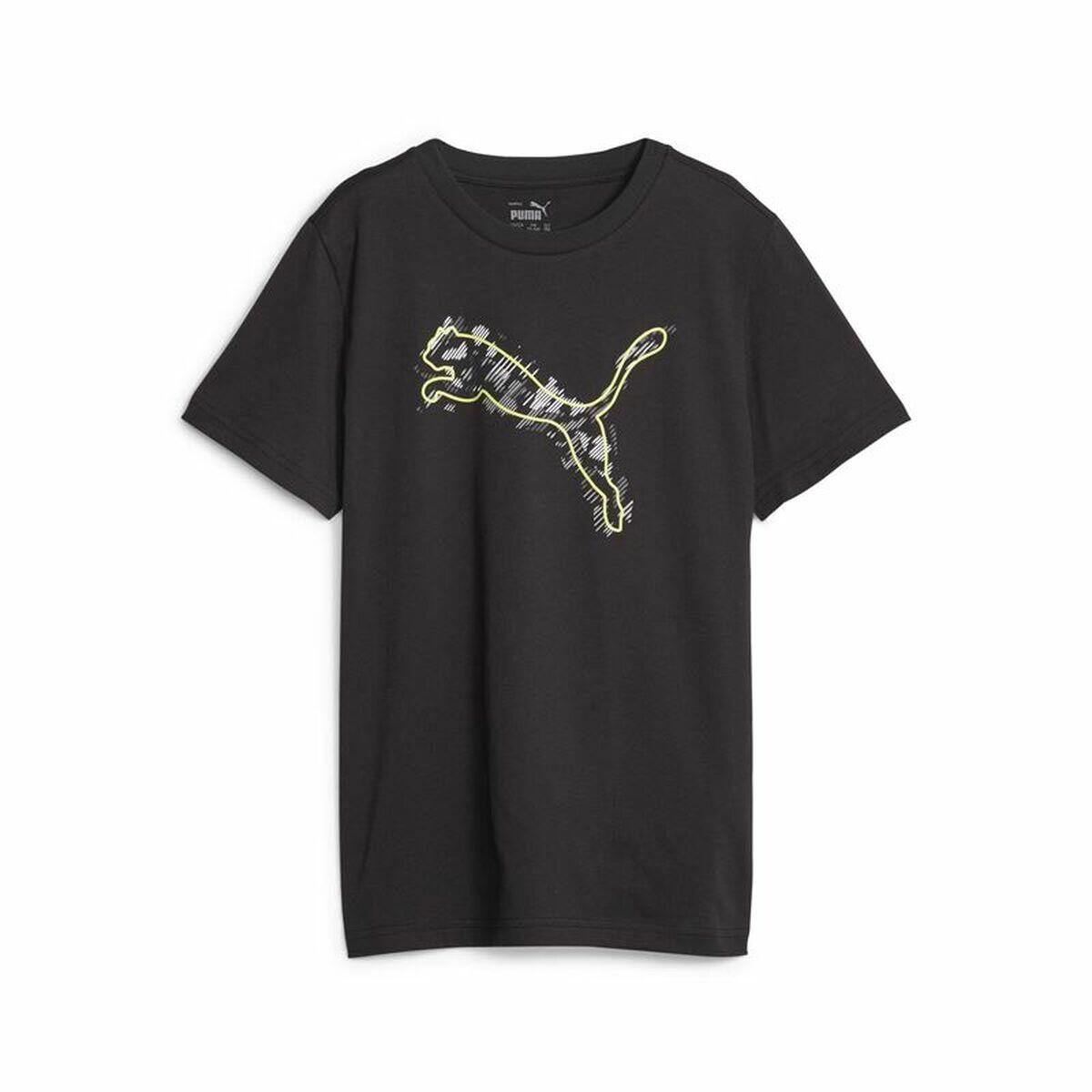 Magliette puma bambino nero new arrivals