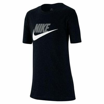T-shirt met korte mouwen voor kinderen nike sportswear zwart