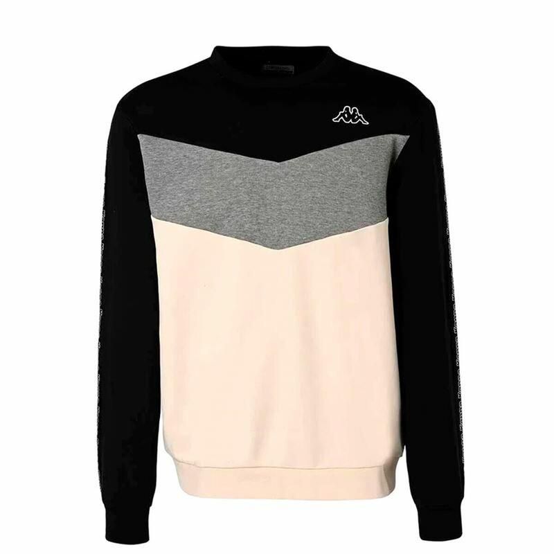 Herensweater zonder Capuchon Kappa Idisson Active Man Zwart