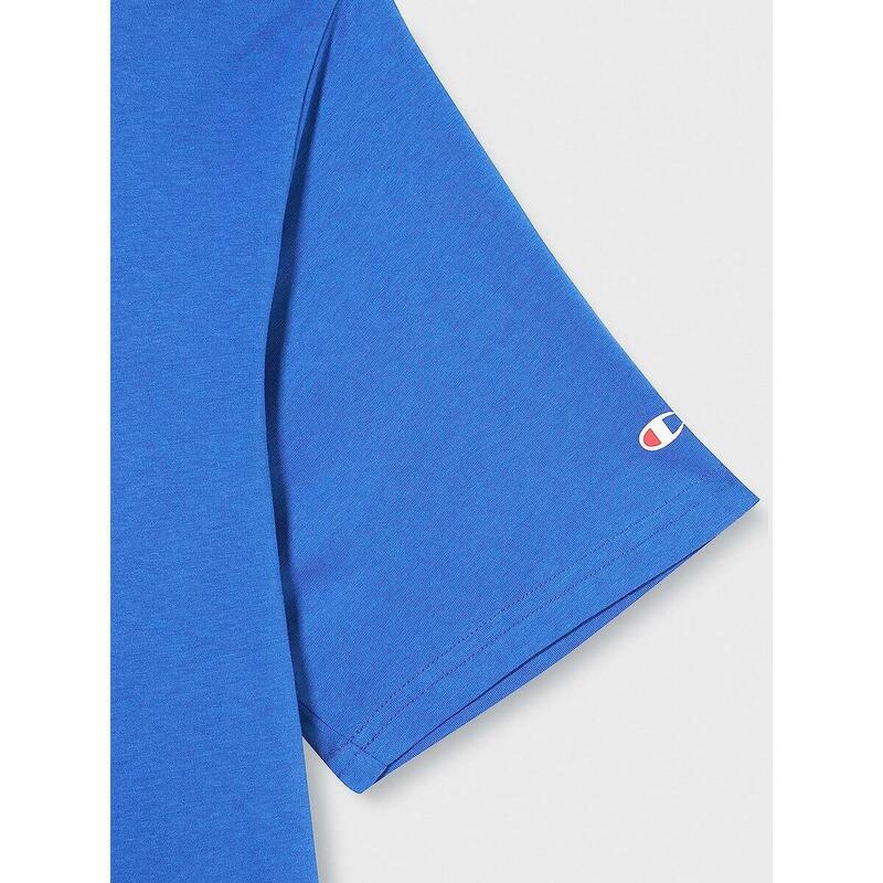 Camiseta de Manga Corta Hombre Champion Crewneck Azul