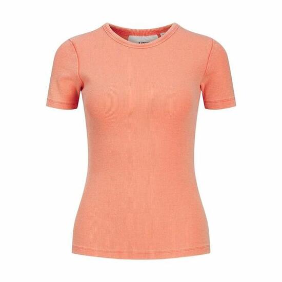 Dames-T-Shirt met Korte Mouwen Jack & Jones Jxfrankie Wash Ss Koraal