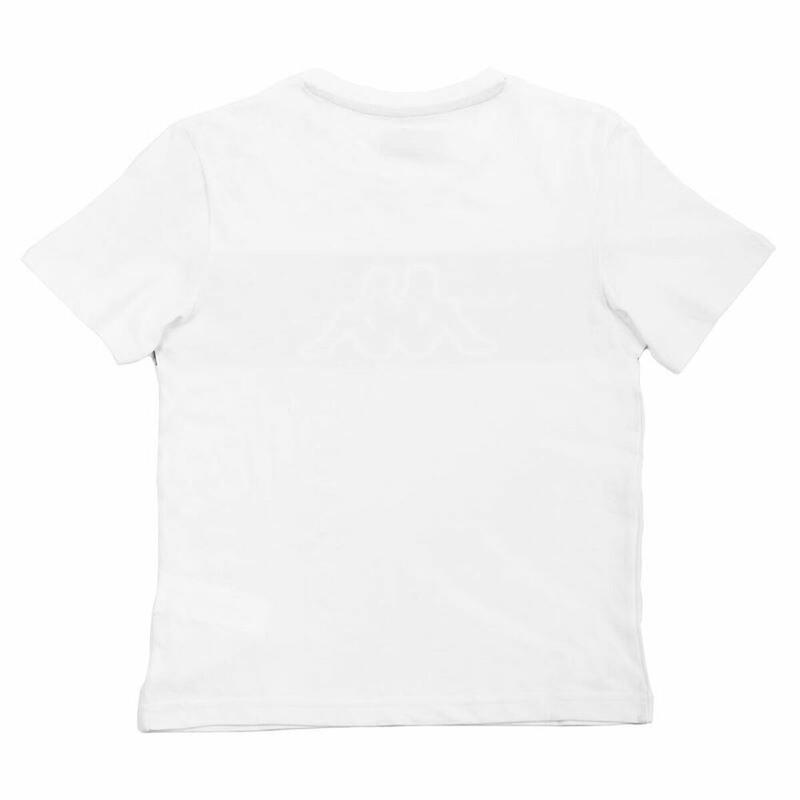 Camiseta de Manga Corta Infantil Kappa Skoto K Blanco