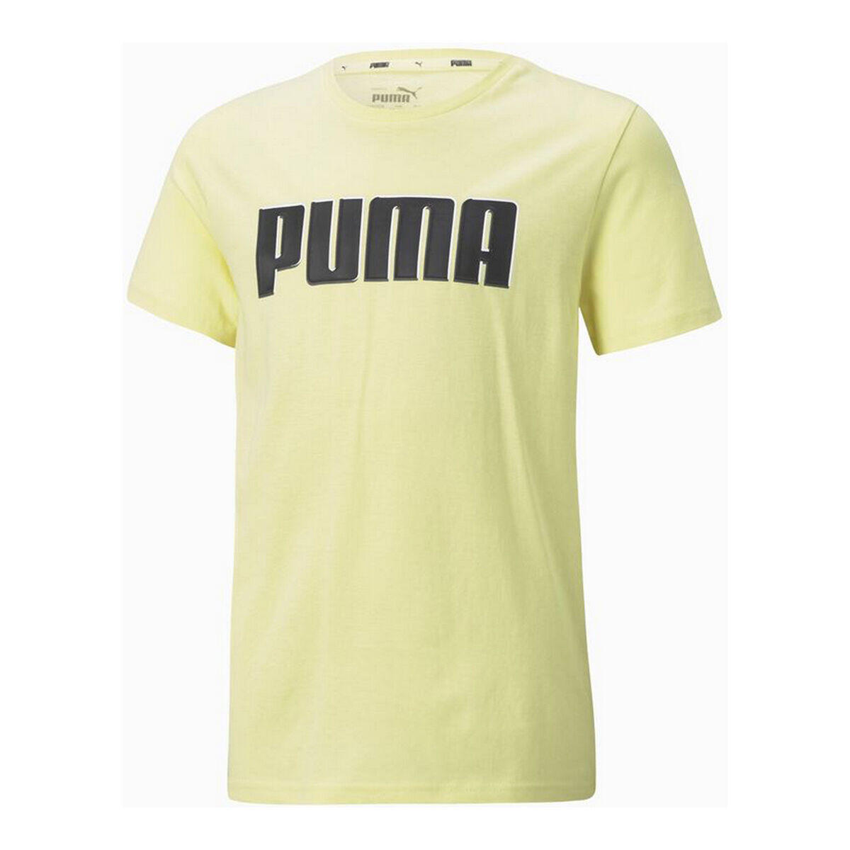 Maglia a Maniche Corte per Bambini Puma Alpha Graphic Giallo PUMA Decathlon