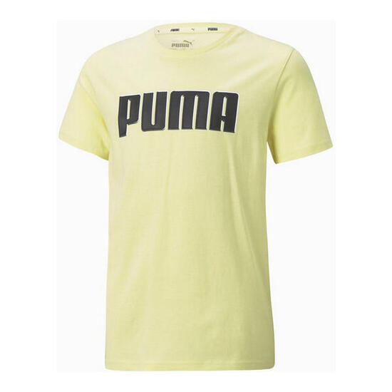 T shirt à manches courtes Enfant Puma Alpha Graphic Jaune