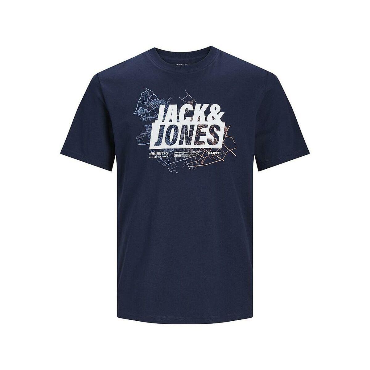 T-shirt à manches courtes homme Jack & Jones LOGO TEE SS 12252376 Blue marine 1/2