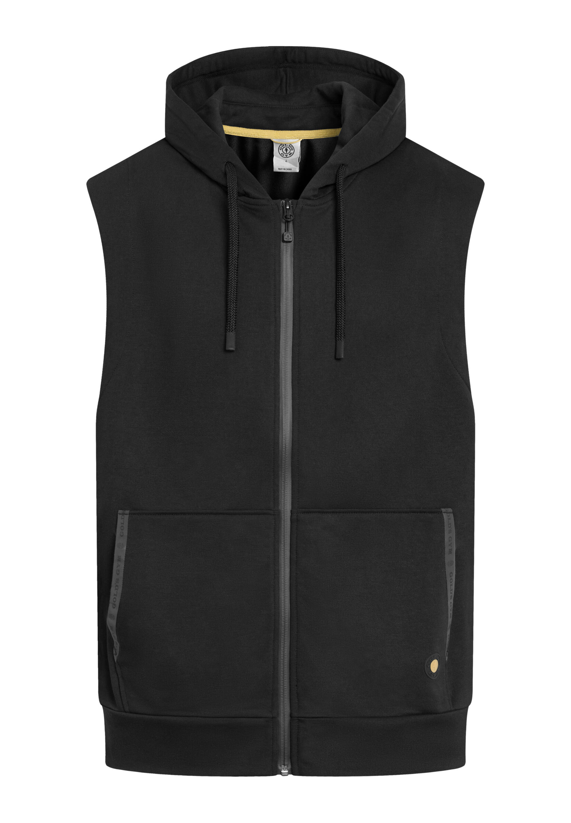 GOLD'S GYM Felpa con cappuccio DRAPER nero