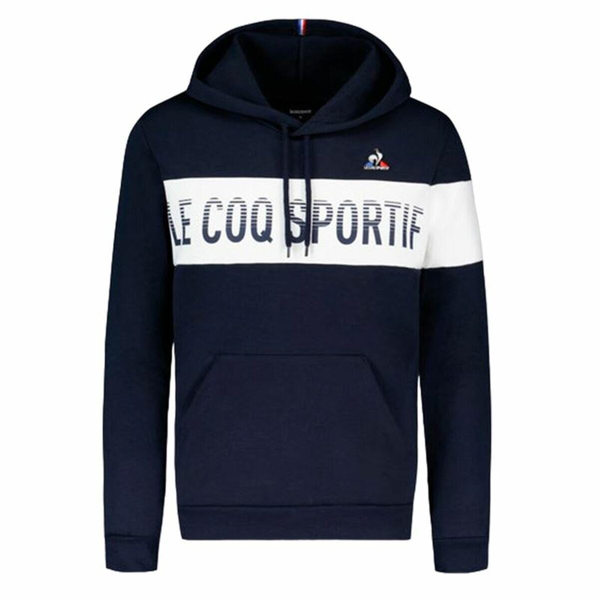 Polar com capuz unissexo le coq sportif bah hoody n°1 azul marinho