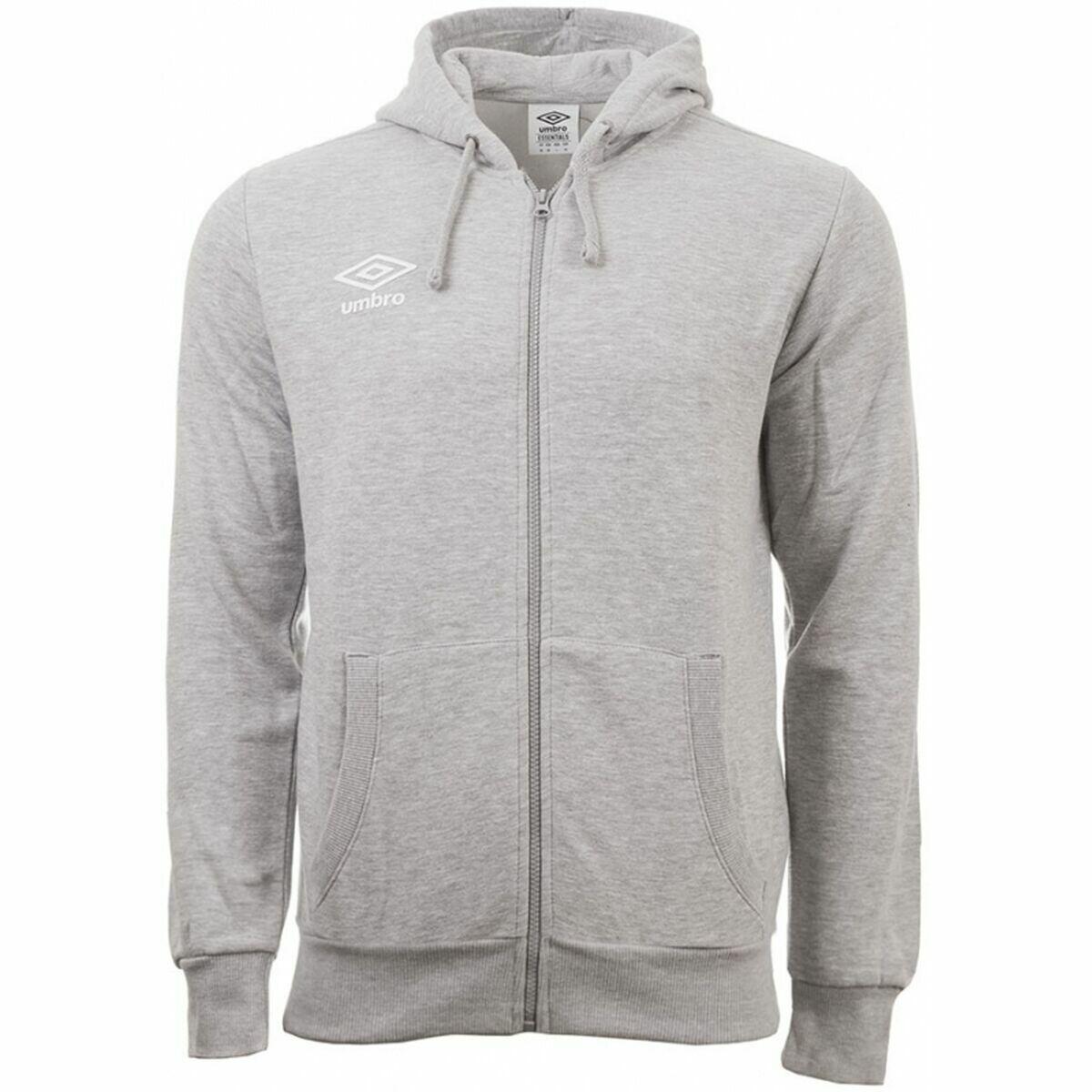 Herren Sweater mit Kapuze Umbro Logo Grau 2/3