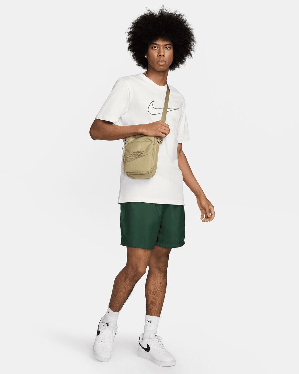 T-shirt uomo nike big swoosh - bianco 5/5