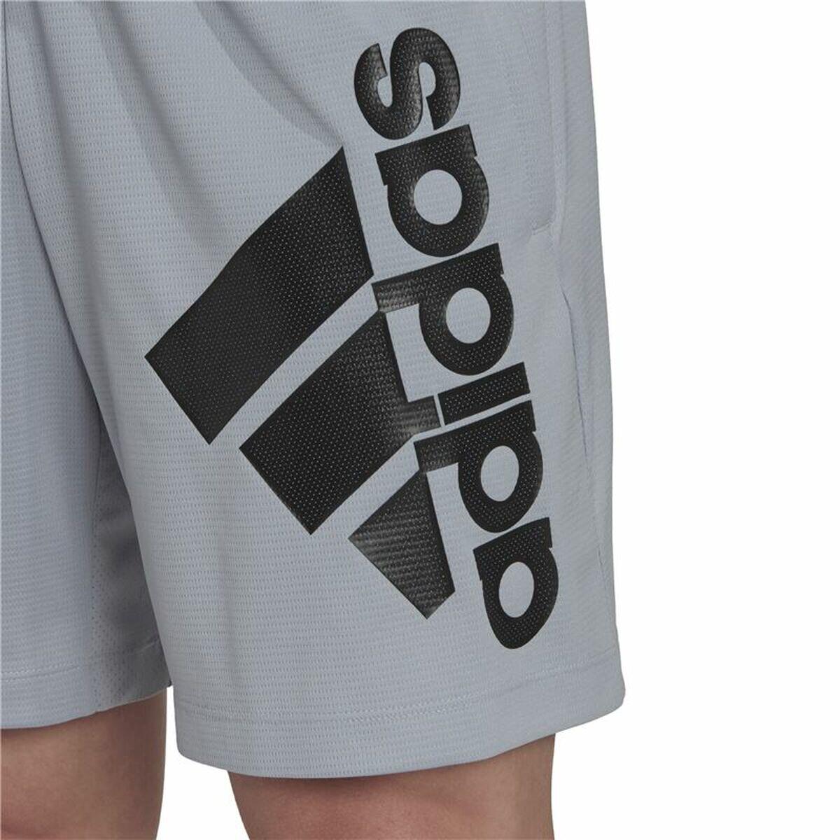 Short de Sport pour Homme Fitness Adidas Big Badge Of Sport Gris 5/5
