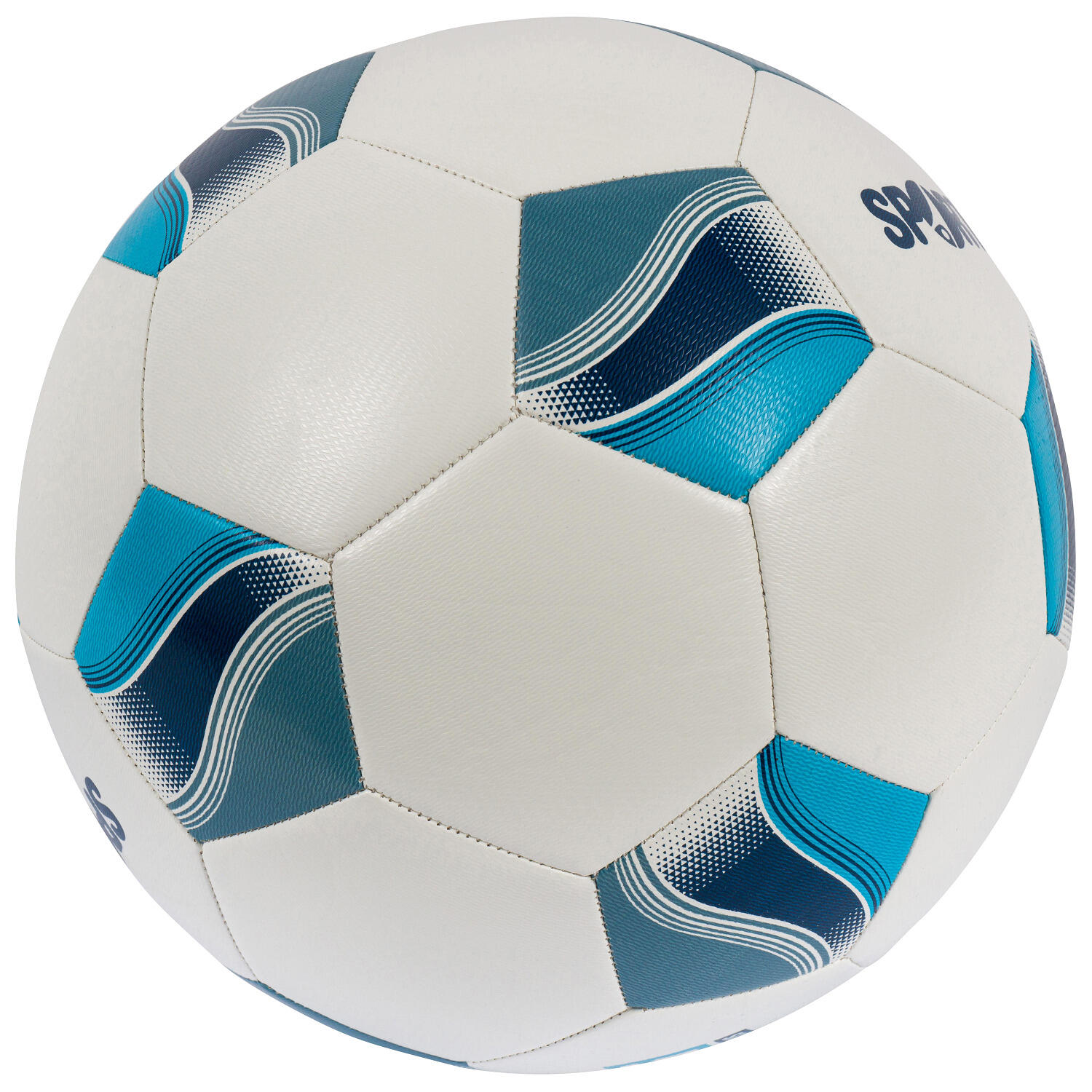 Fußball Fairtrade Light Größe 5 2025 Fussball Unisex Weiß-Blau 4/4
