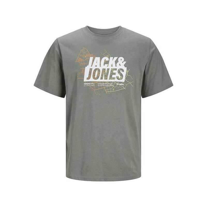 Camiseta de Manga Corta Hombre Jack & Jones LOGO TEE SS 12252376 Verde