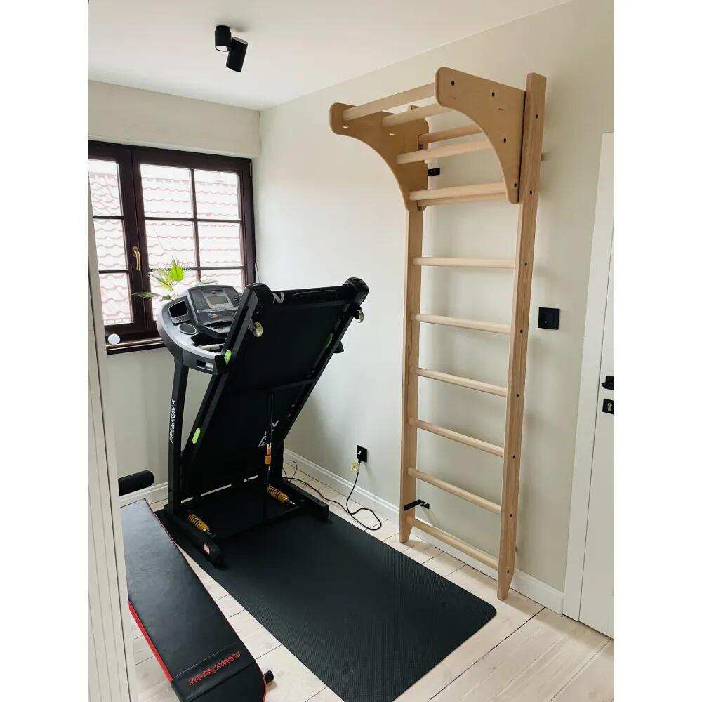 BenchK Pull-Up Bar for Wall Bars Series 1, Wood, Adjustable 58 cm 4/7