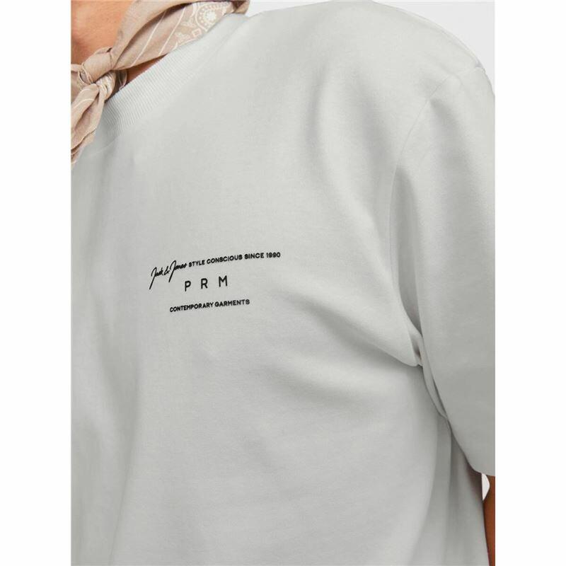 Camiseta de Manga Corta Hombre Jack & Jones Lisa Rednd Blanco