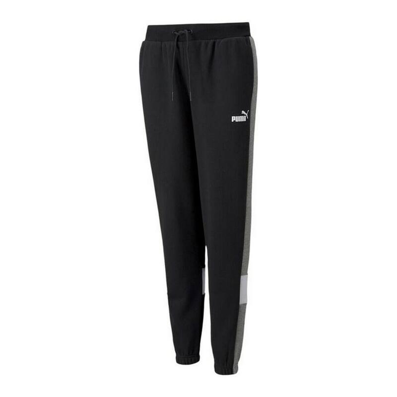 Pantalón Largo Deportivo Puma Essential+ Colorblock Negro