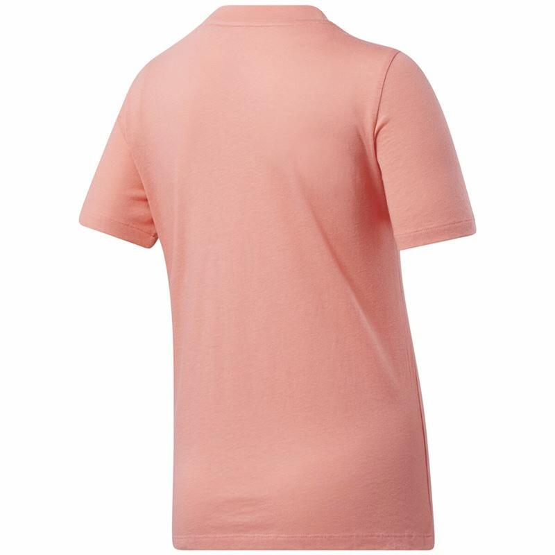 Camiseta de Manga Corta Mujer Reebok Identity Logo Rosa