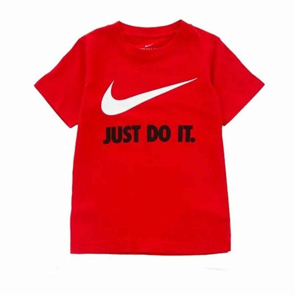 NIKE Camiseta de Manga Corta Infantil Nike Swoosh Rojo