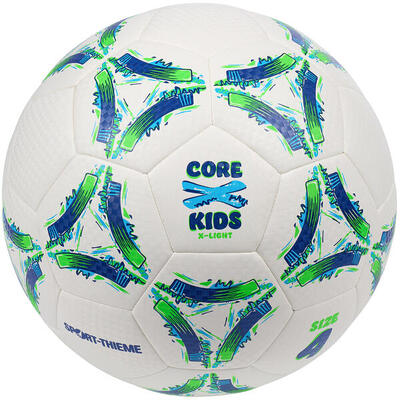 Fußball CoreX Kids X-Light Größe 4 Fußball Unisex Weiß-Grün-Blau