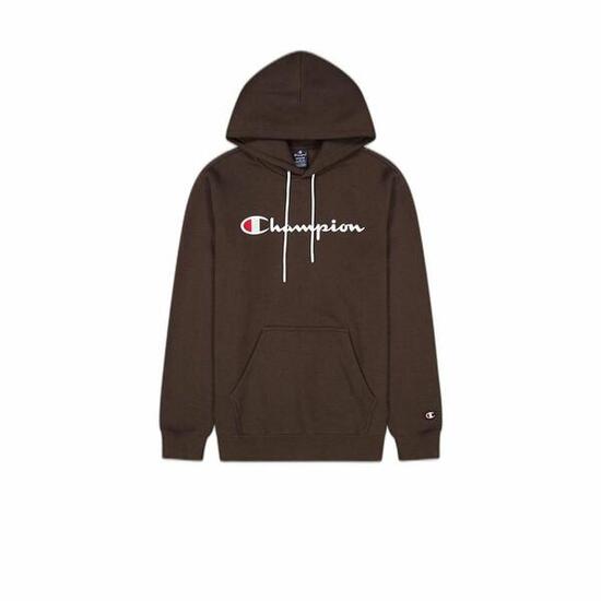 Felpa con Cappuccio Uomo Champion Legacy Marrone