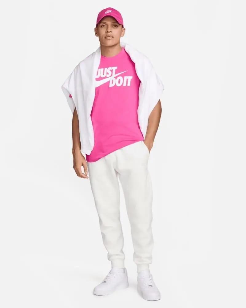T-shirt uomo nike sportswear just do it - rosa 4/4