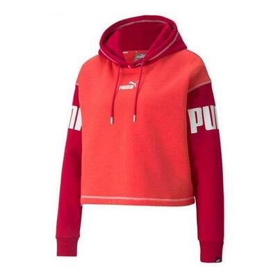 Dameshoodie puma power fl rood