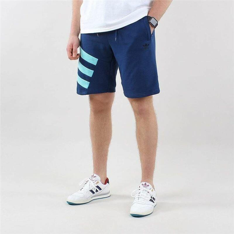 Pantalones Cortos Deportivos para Hombre Adidas Sportive Nineties Azul