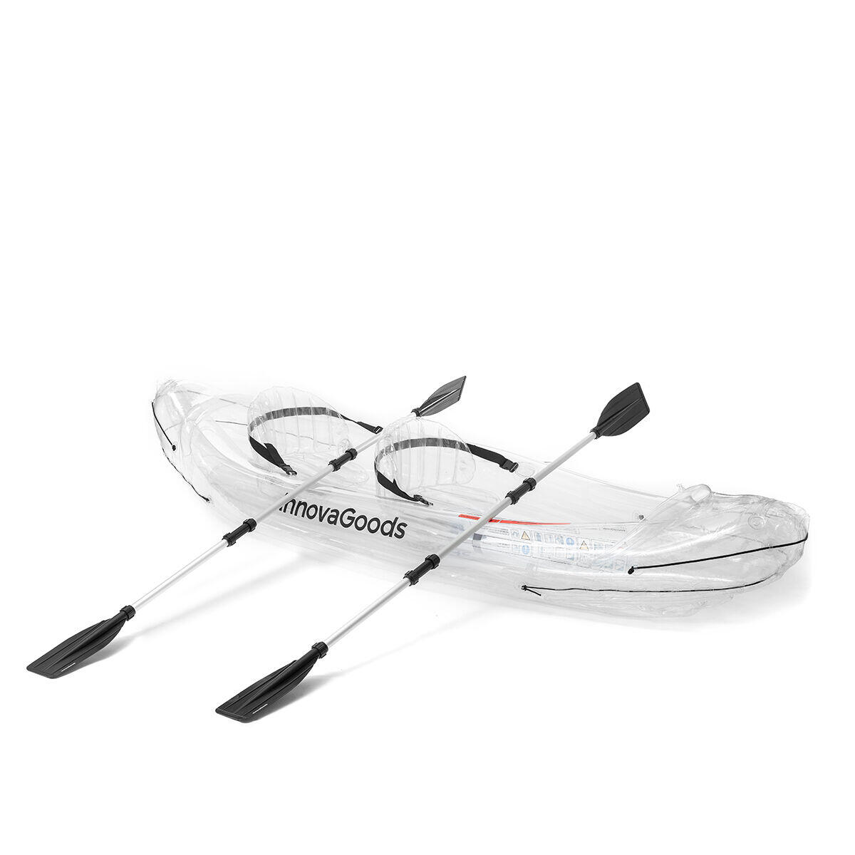 INNOVAGOODS Kayak Hinchable Transparente con Accesorios InnovaGoods 312 x 100 x 51 cm